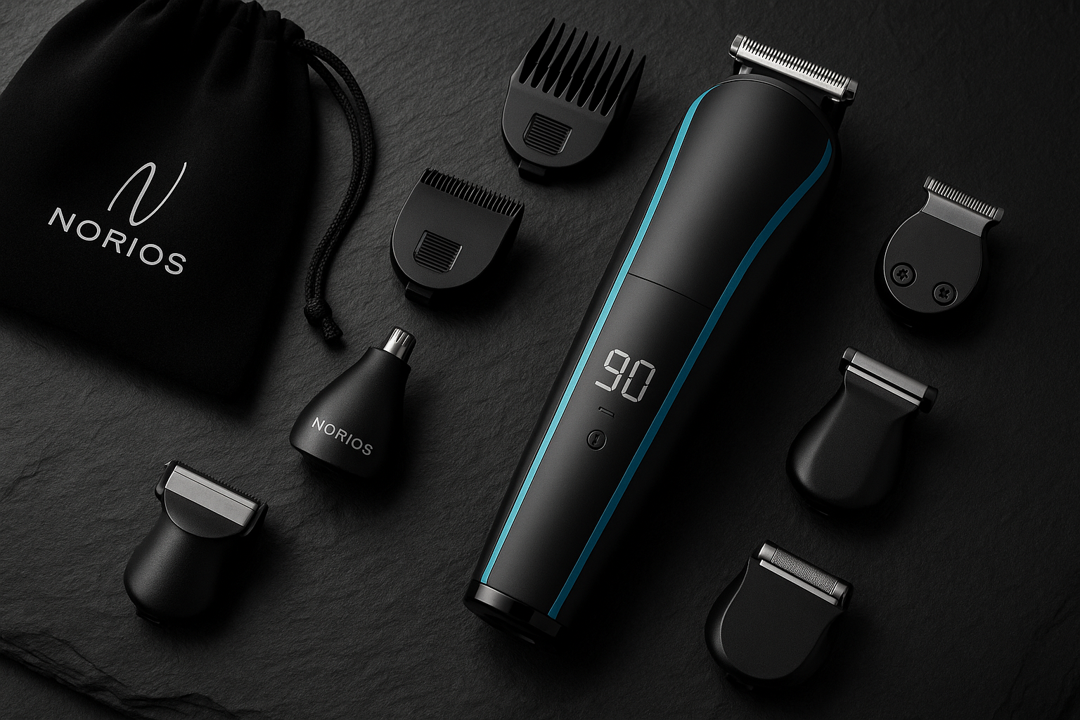 Aparat de Tuns Profesional NORIOS™ GroomTech Pro 11-în-1 – Precizie pentru Barbă, Păr și Corp